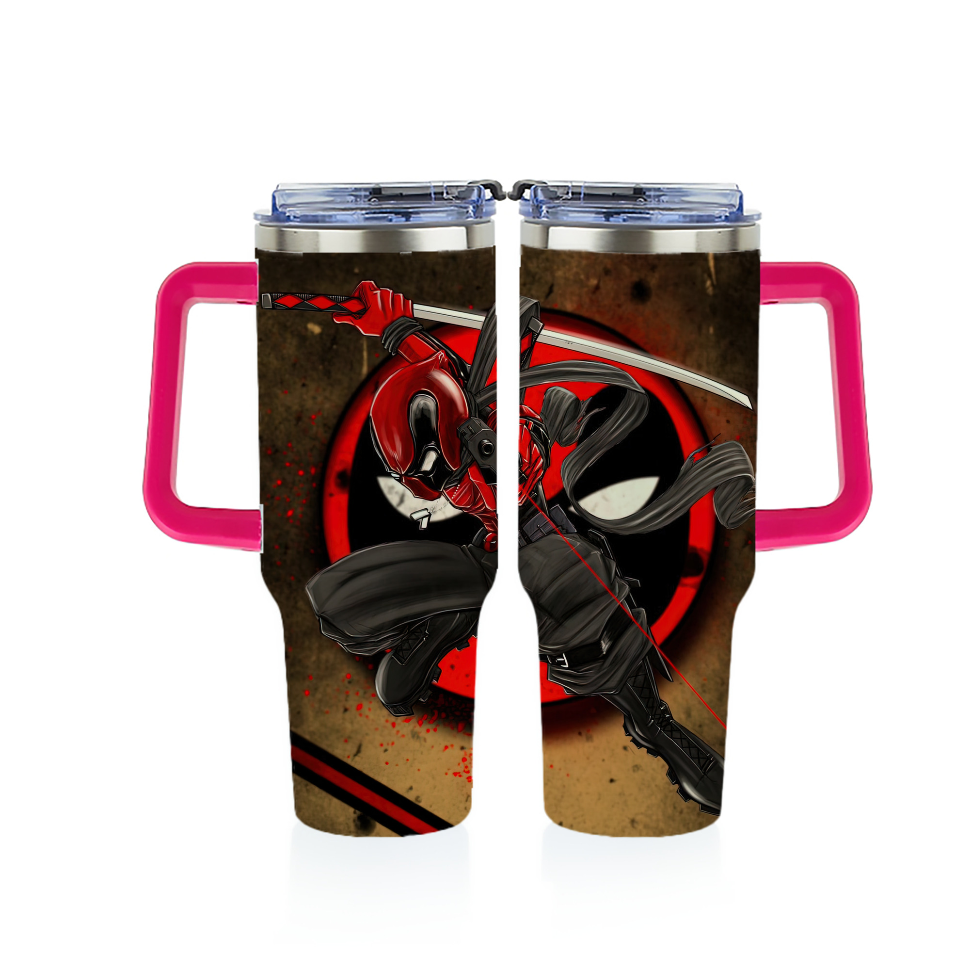 （画像用） Deadpool デッドプール 1200ｍLフルプリント車用タンブラー